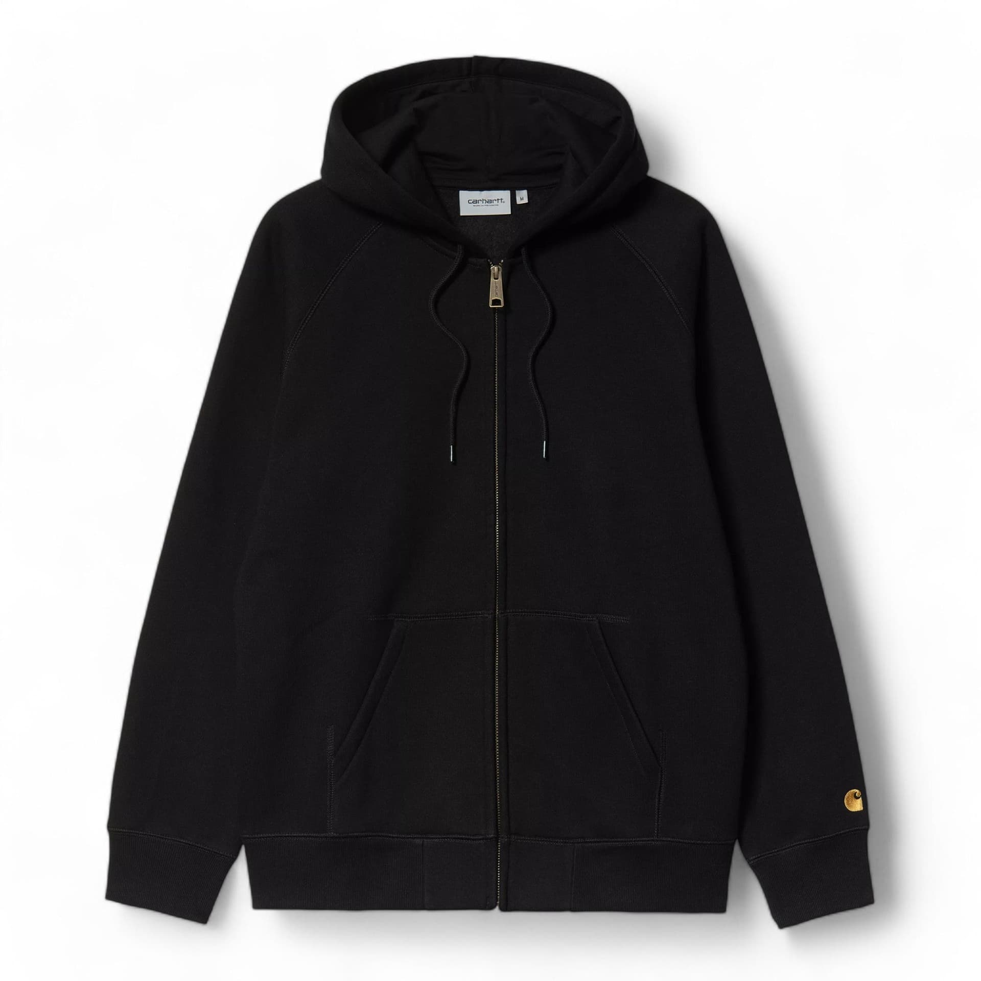 CARHARTT WIP carhartt wip hooded chase jacket - black / gold - 7