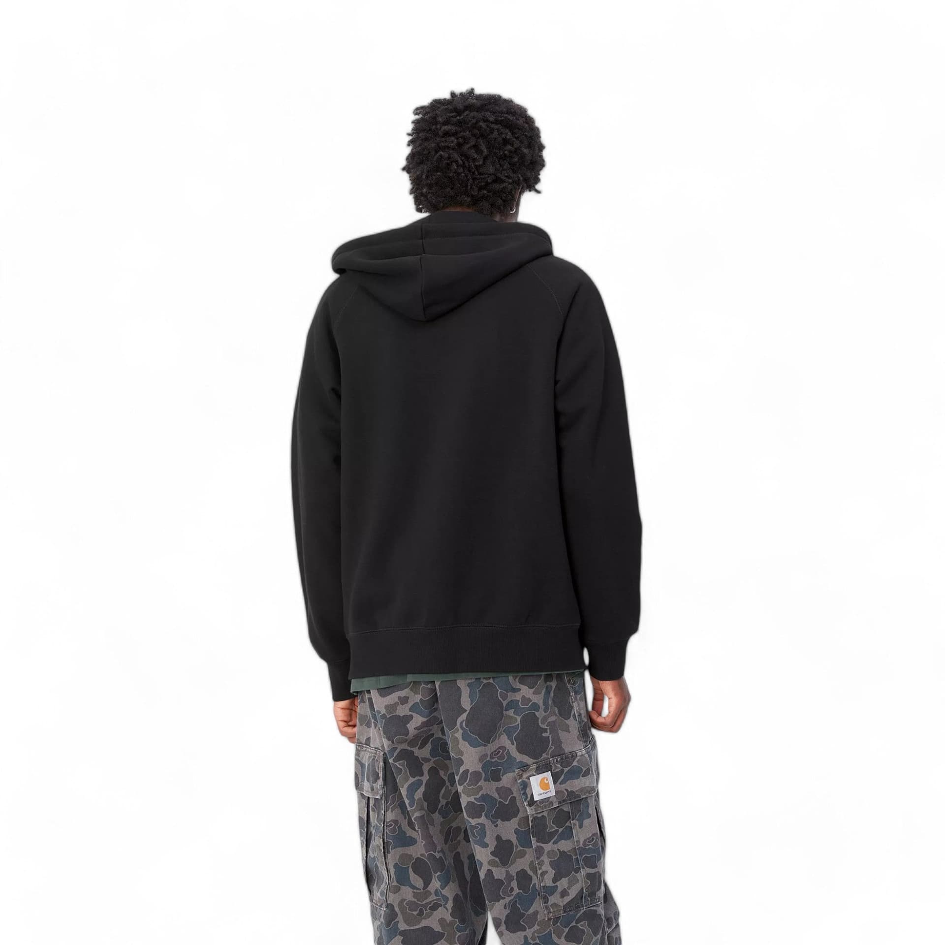 CARHARTT WIP carhartt wip hooded chase jacket - black / gold - 5