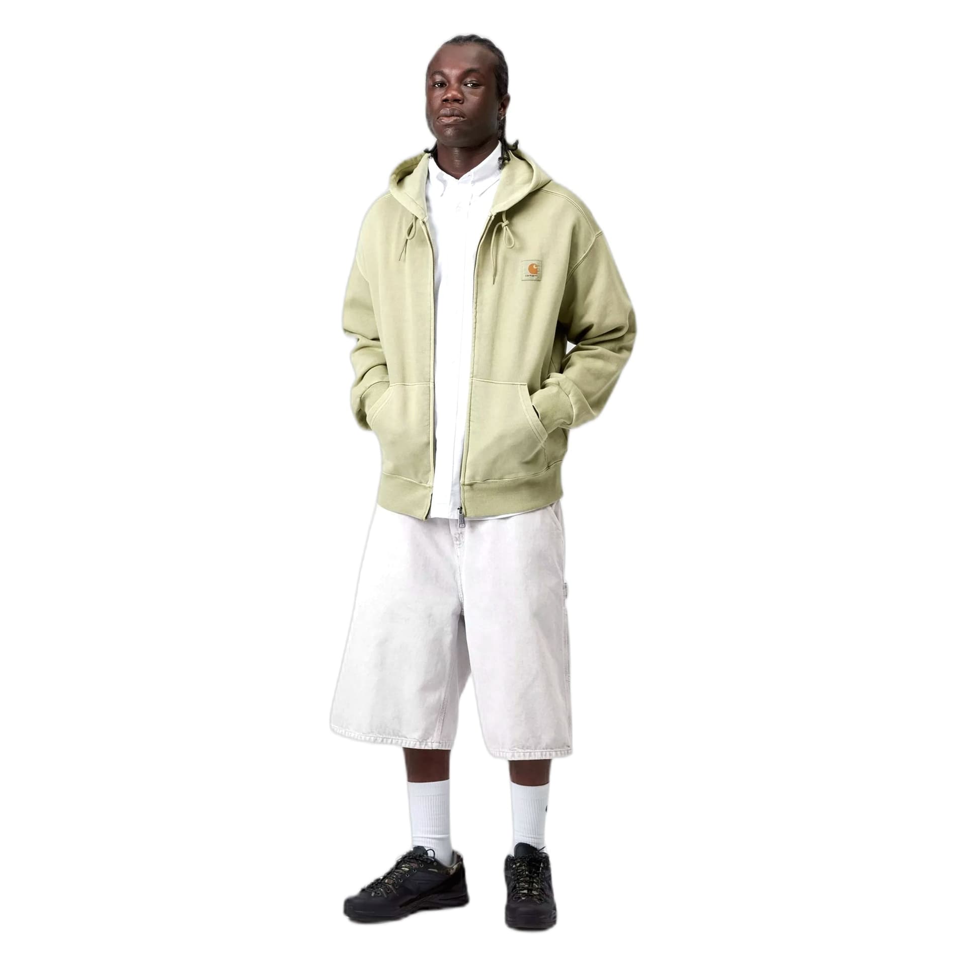 CARHARTT WIP bermuda carhartt wip og single knee short - black chalk wash - 3