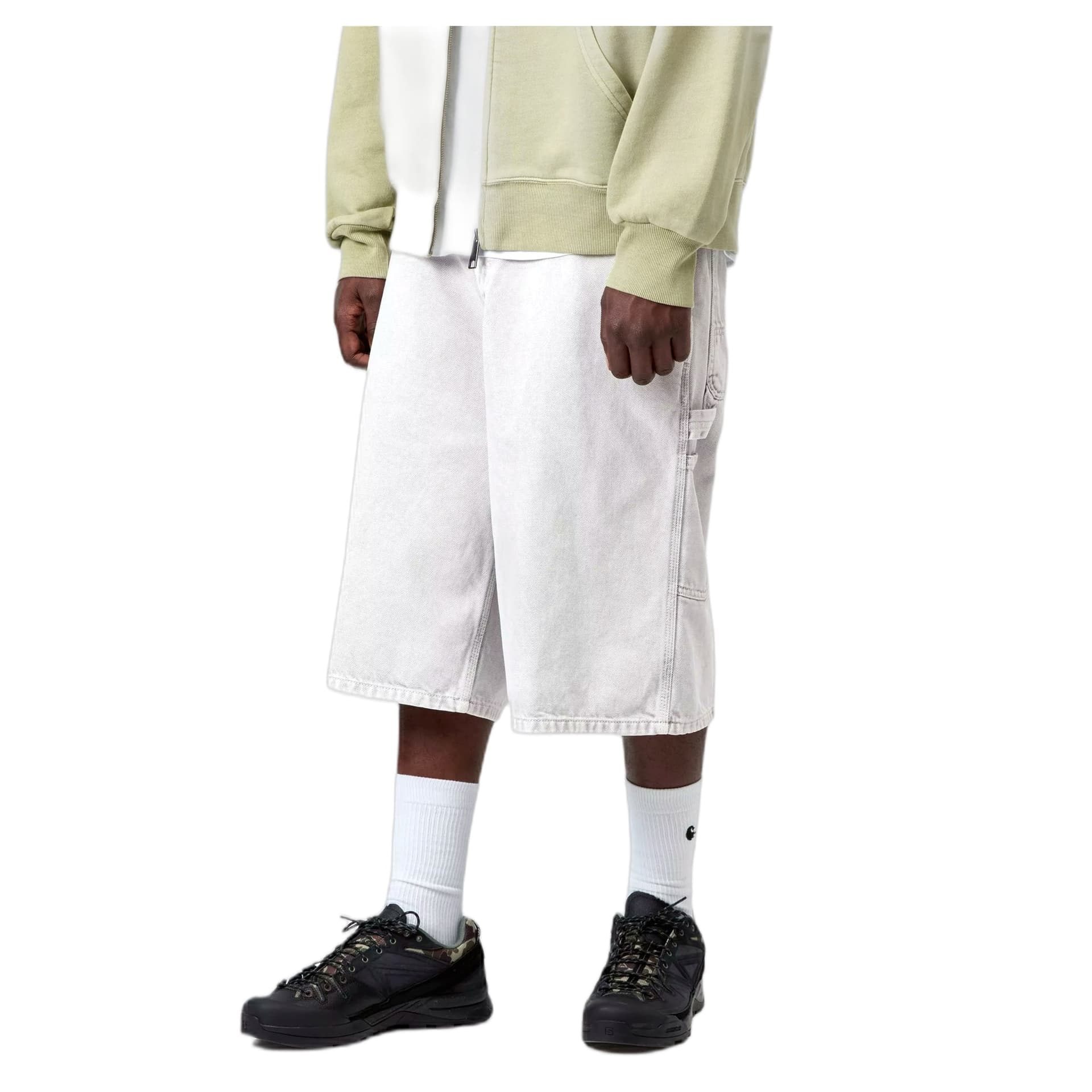 CARHARTT WIP bermuda carhartt wip og single knee short - black chalk wash - 4