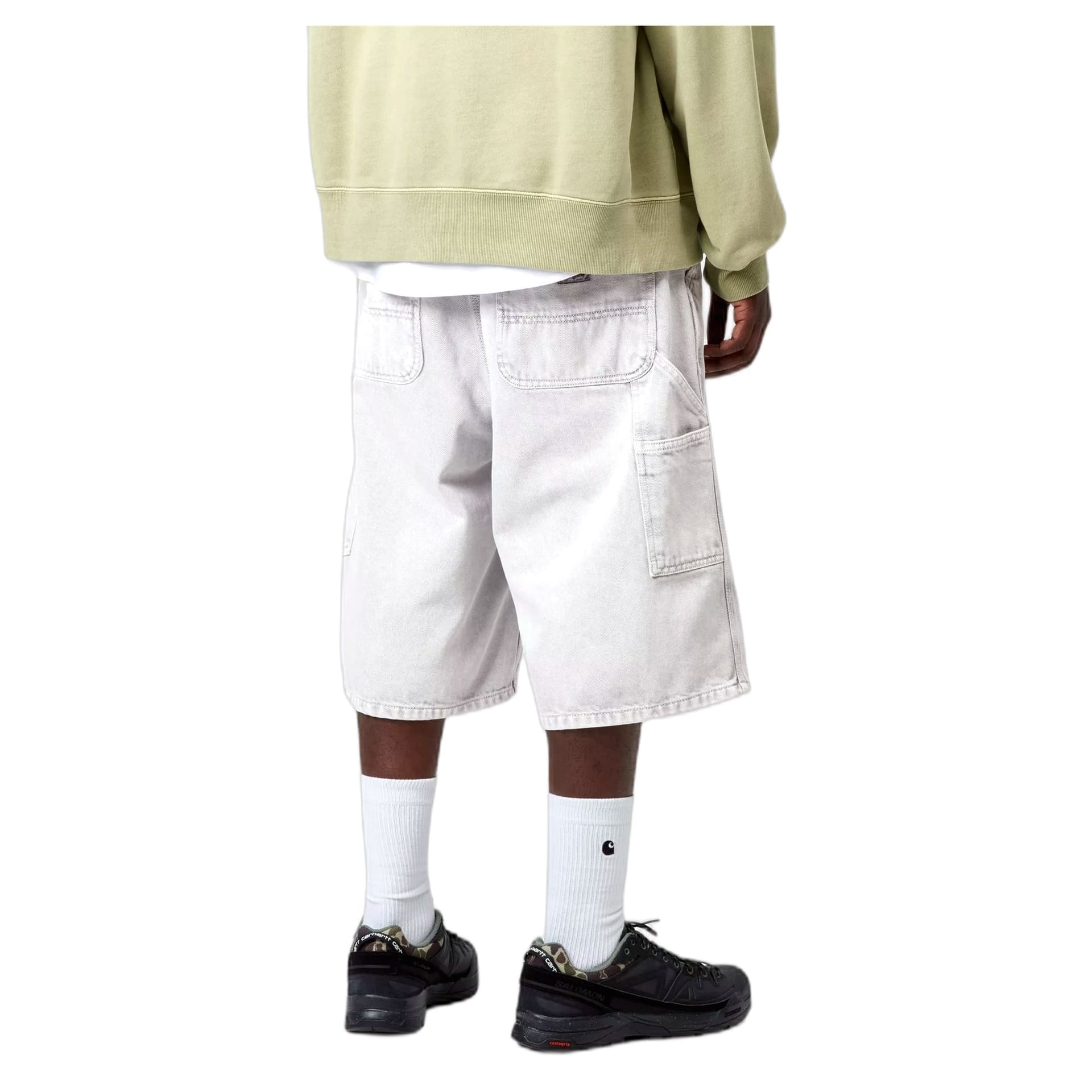 CARHARTT WIP bermuda carhartt wip og single knee short - black chalk wash - 5