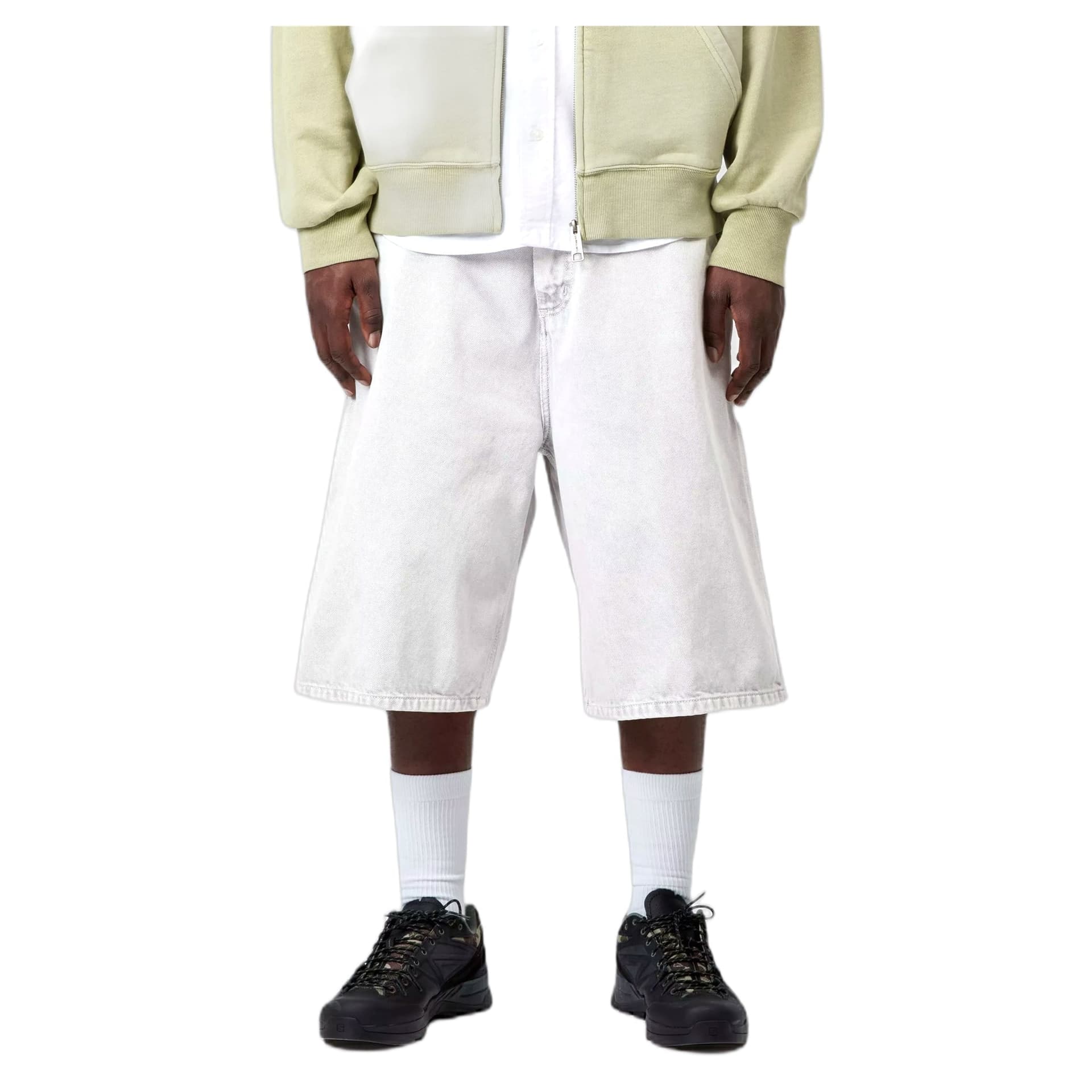 CARHARTT WIP bermuda carhartt wip og single knee short - black chalk wash - 6
