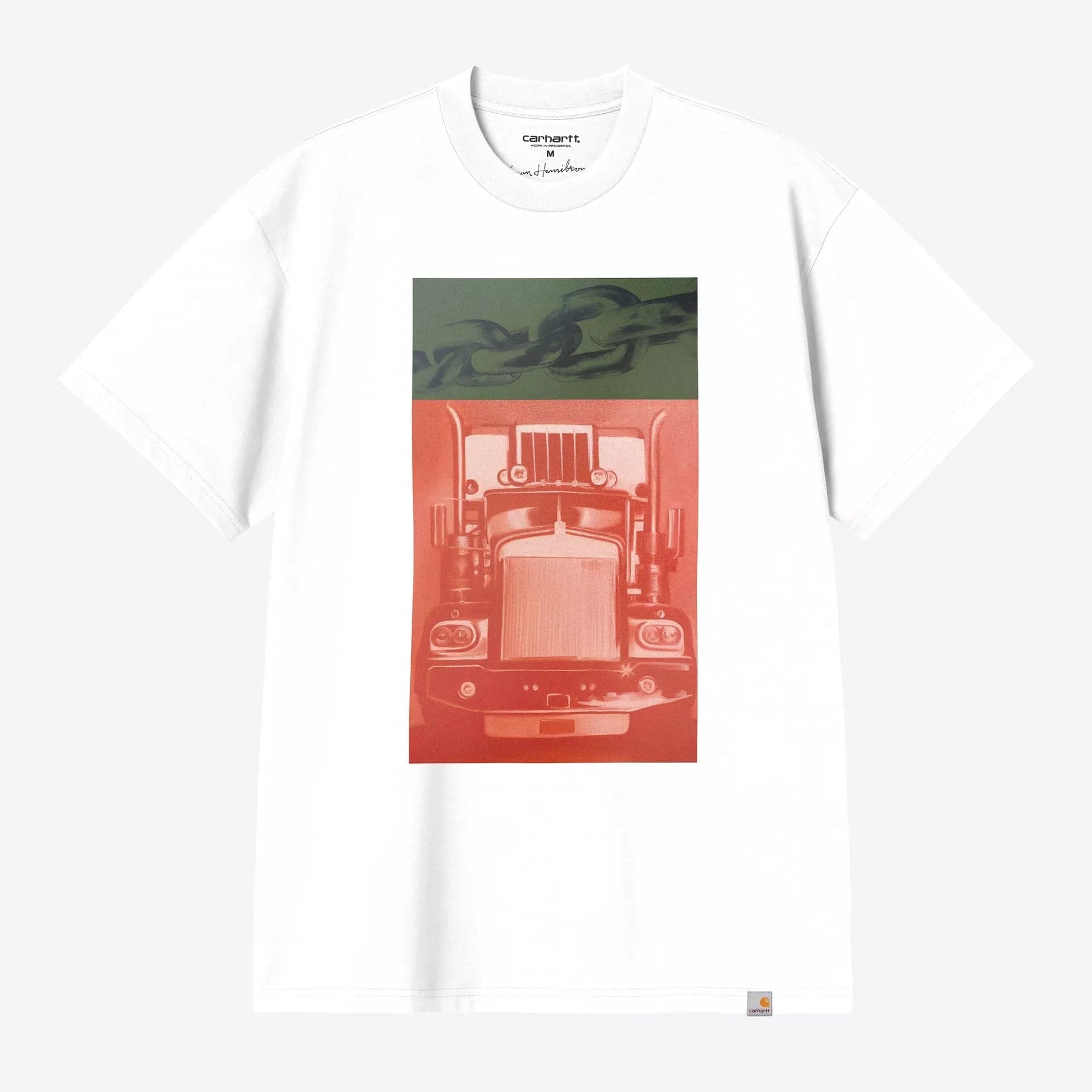 CARHARTT WIP t-shirt carhartt wip s/s sean hamilton 01 t-shirt - white - 3
