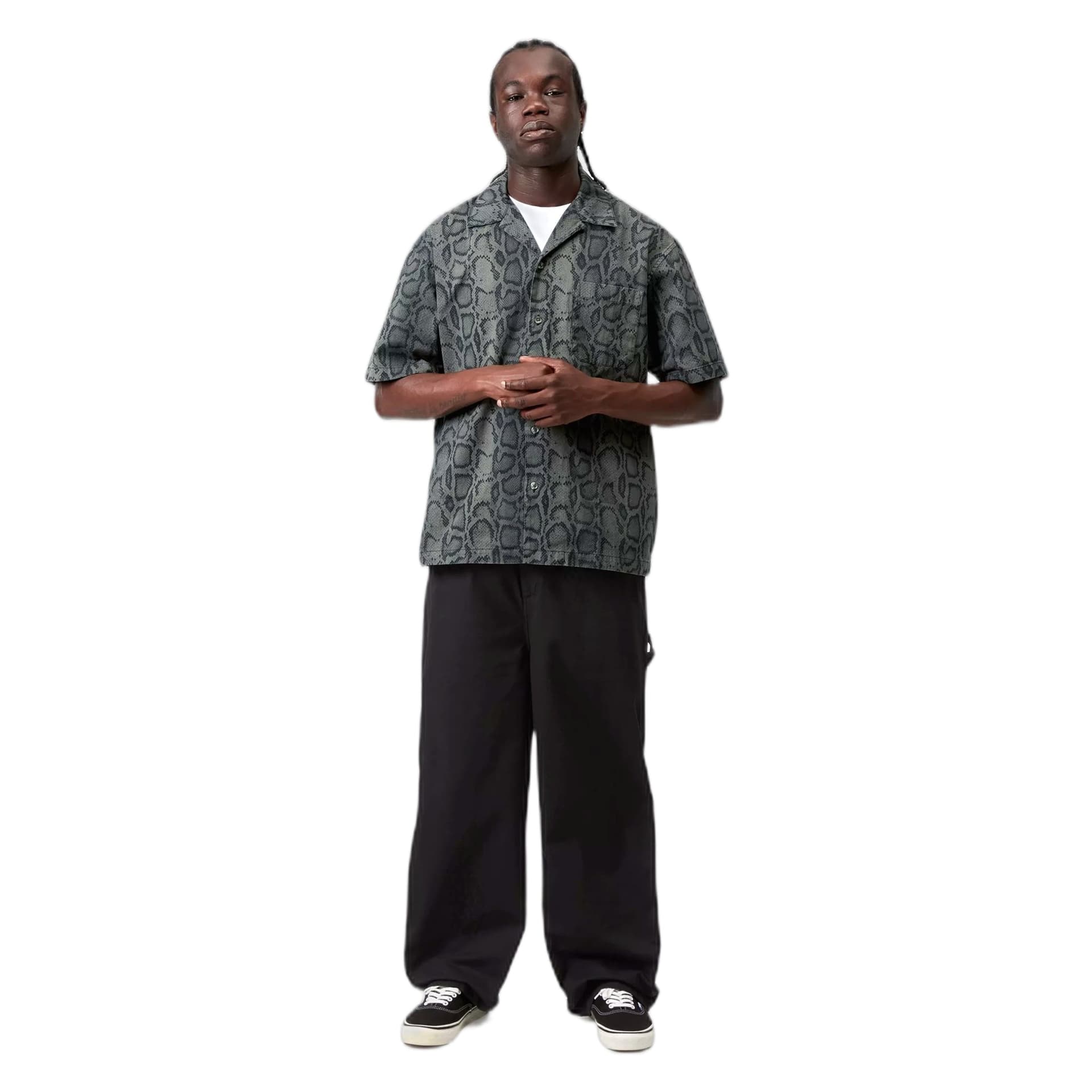 CARHARTT WIP pantaloni carhartt wip holden pant - black garment dyed - 3