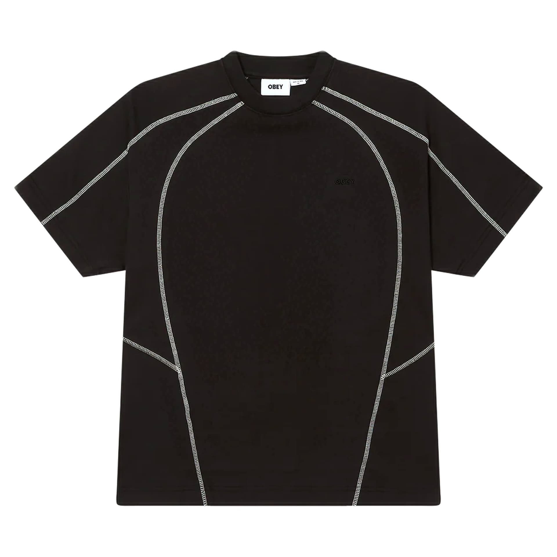OBEY t-shirt obey contrast stitch tee - digital black - 3