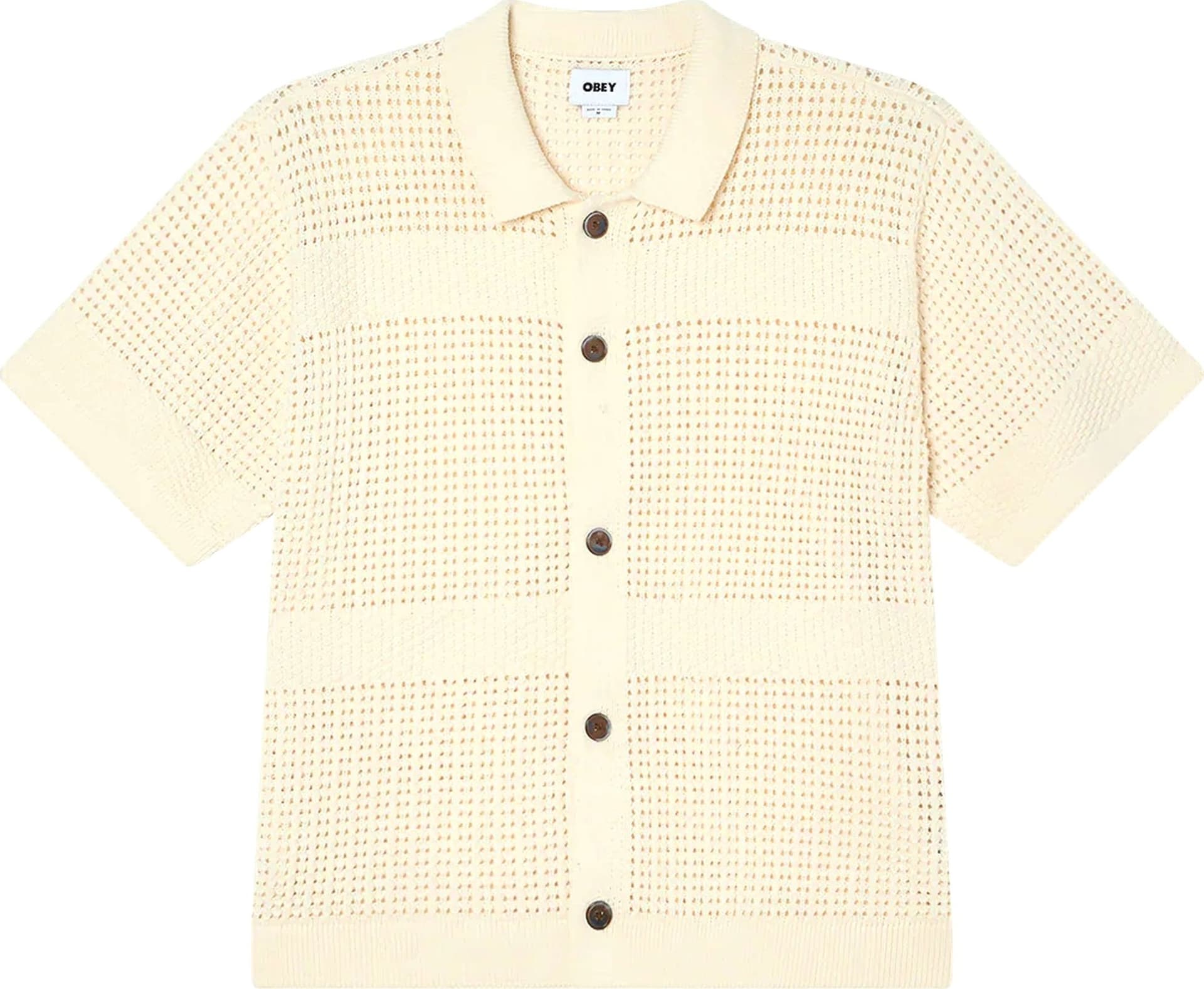 OBEY camicia obey zach sweater shirt - unbleached – GREEN