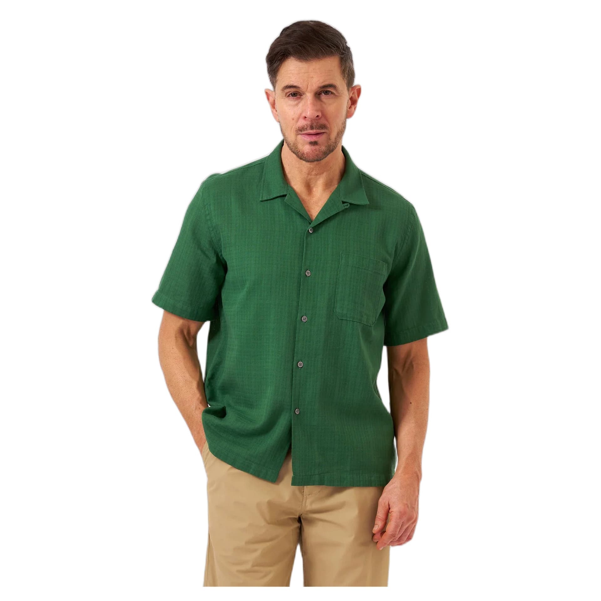 UNIVERSAL WORKS camicia universal works road shirt letts cotton - green - 4