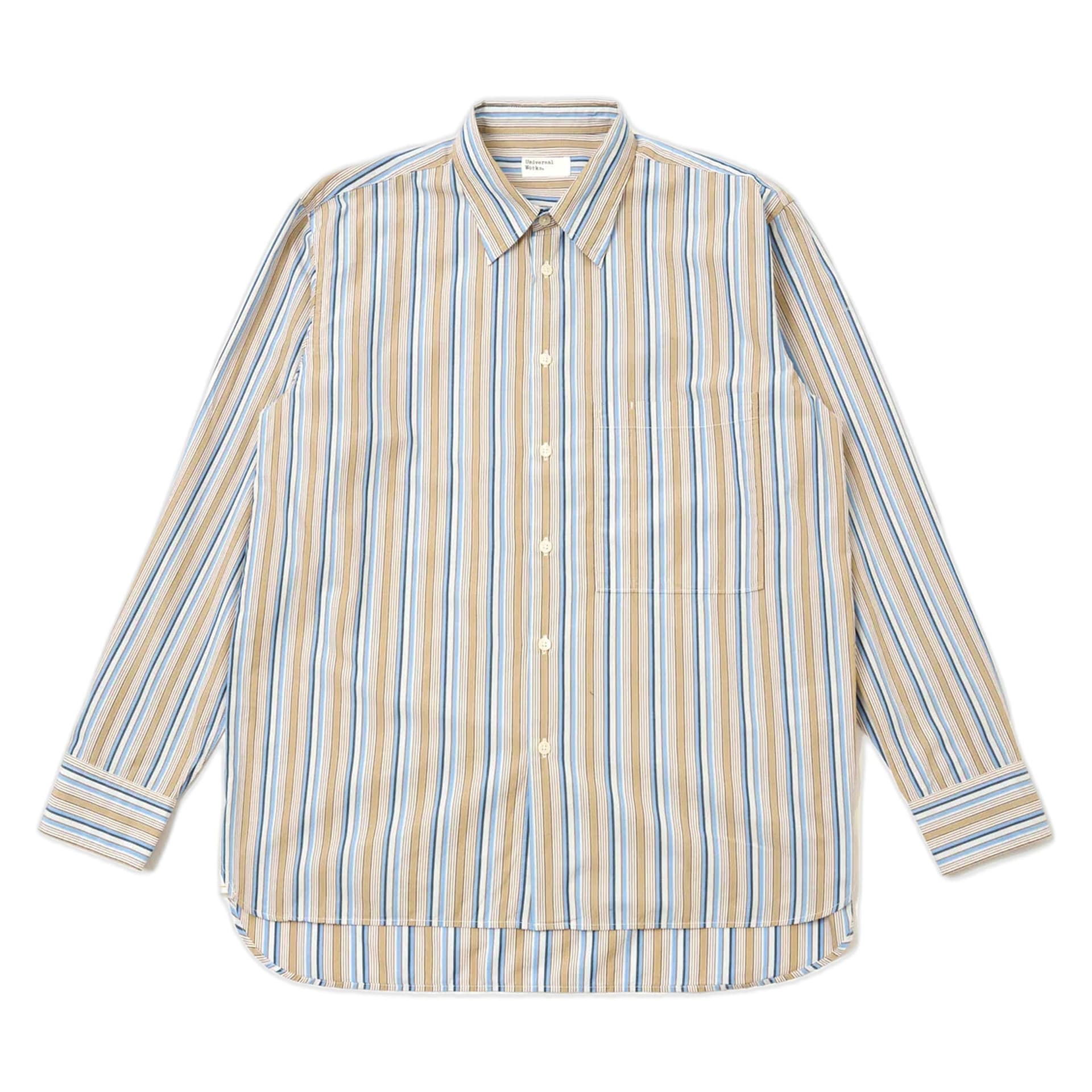 UNIVERSAL WORKS camivcia universal works square pocket shirt pop multi stripe - multi - 5
