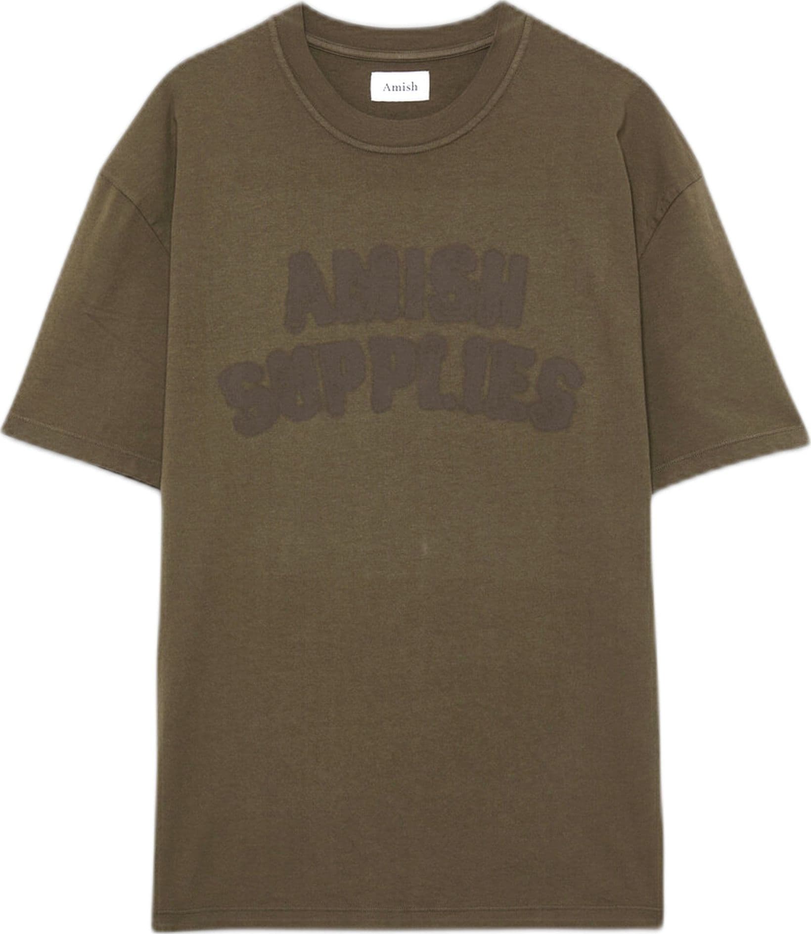AMISH t-shirt amish unisex jersey logo shadow - moss