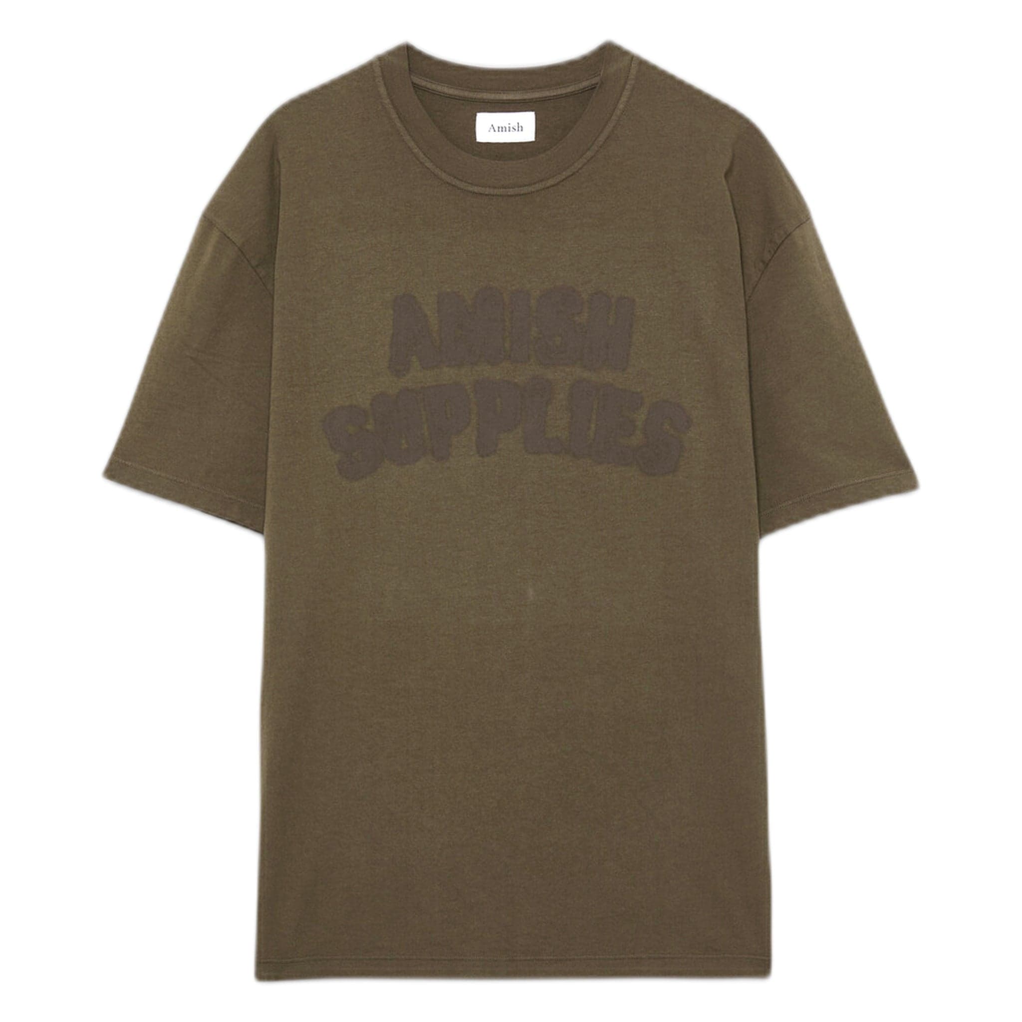 AMISH t-shirt amish unisex jersey logo shadow - moss - 2