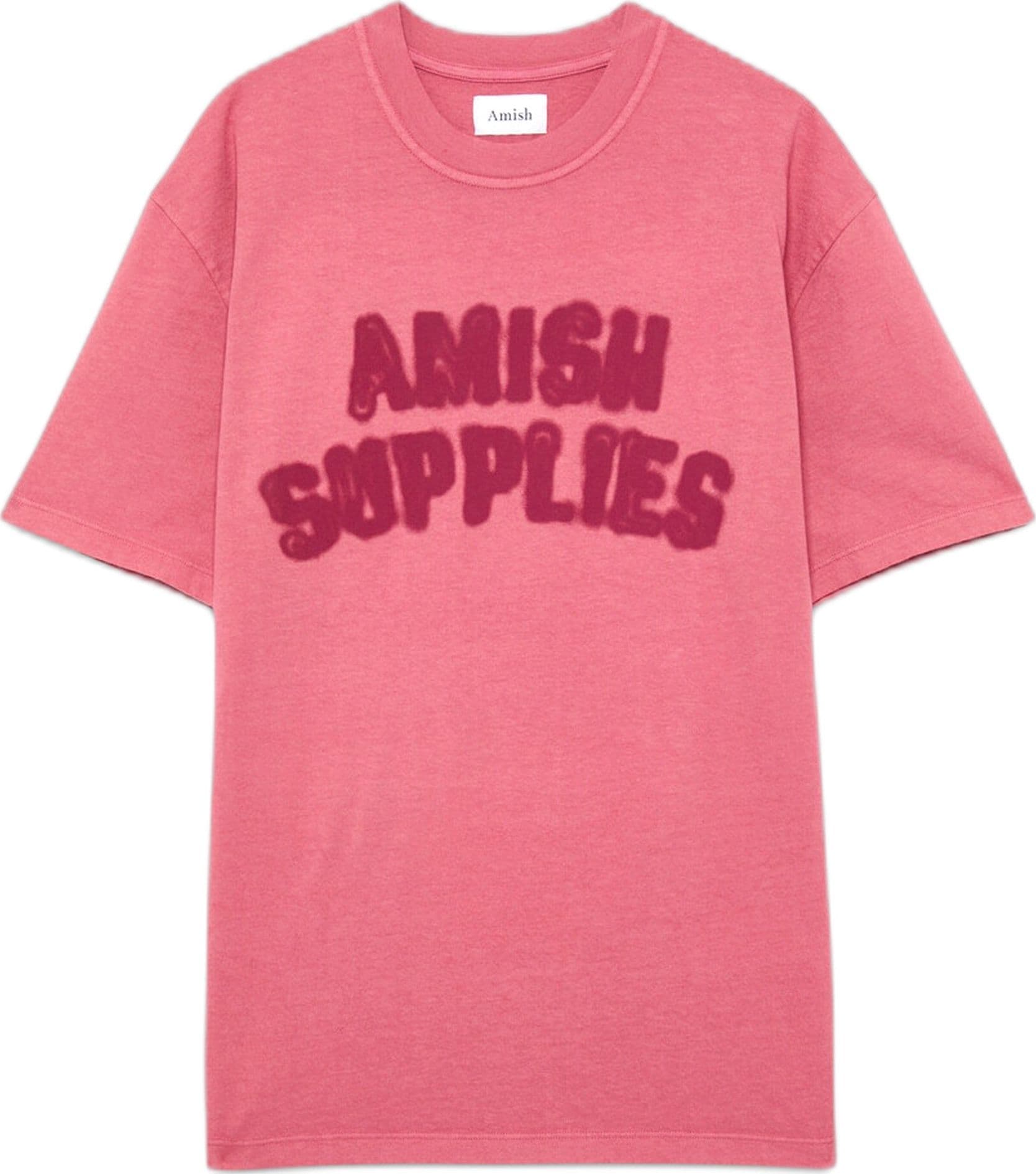 AMISH t-shirt amish unisex jersey logo shadow - dusty rose - 2