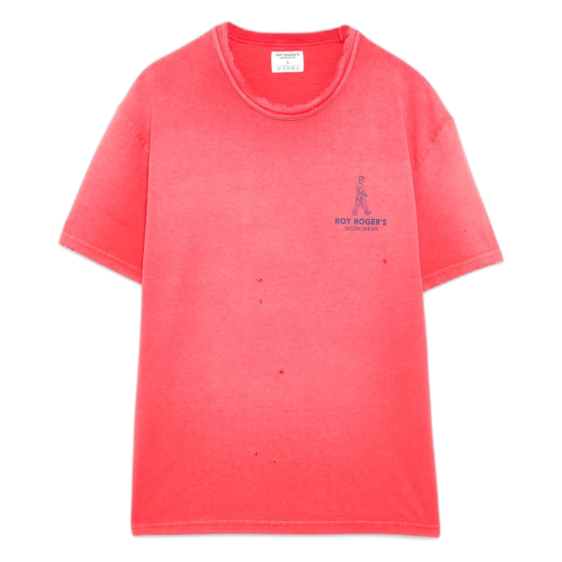 ROY ROGER'S WORKWEAR t-shirt roy roger's heavy jersey logo - real worn coral - 2