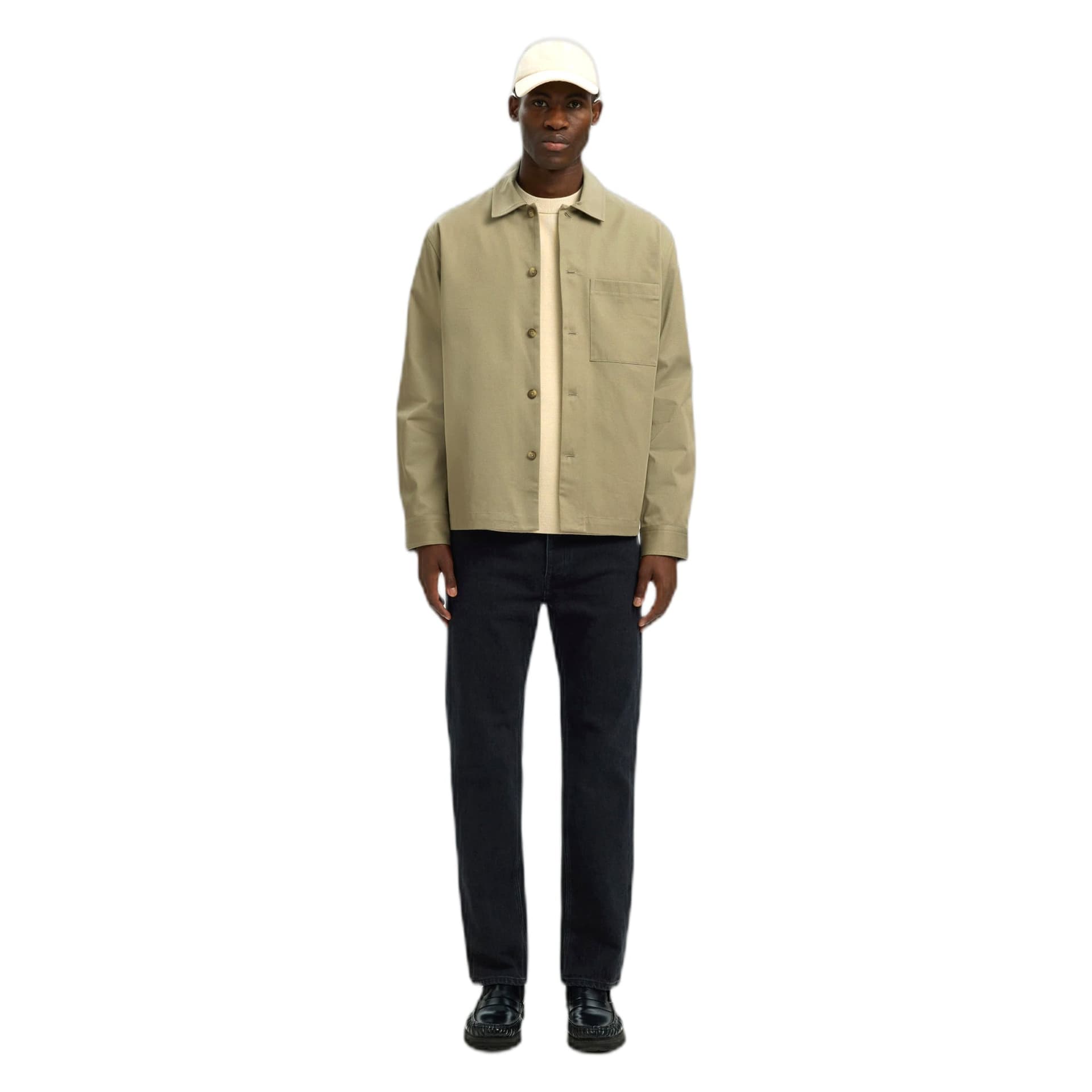SELECTED HOMME camicia selected homme tate heavy twill overshirt - verdone - 3