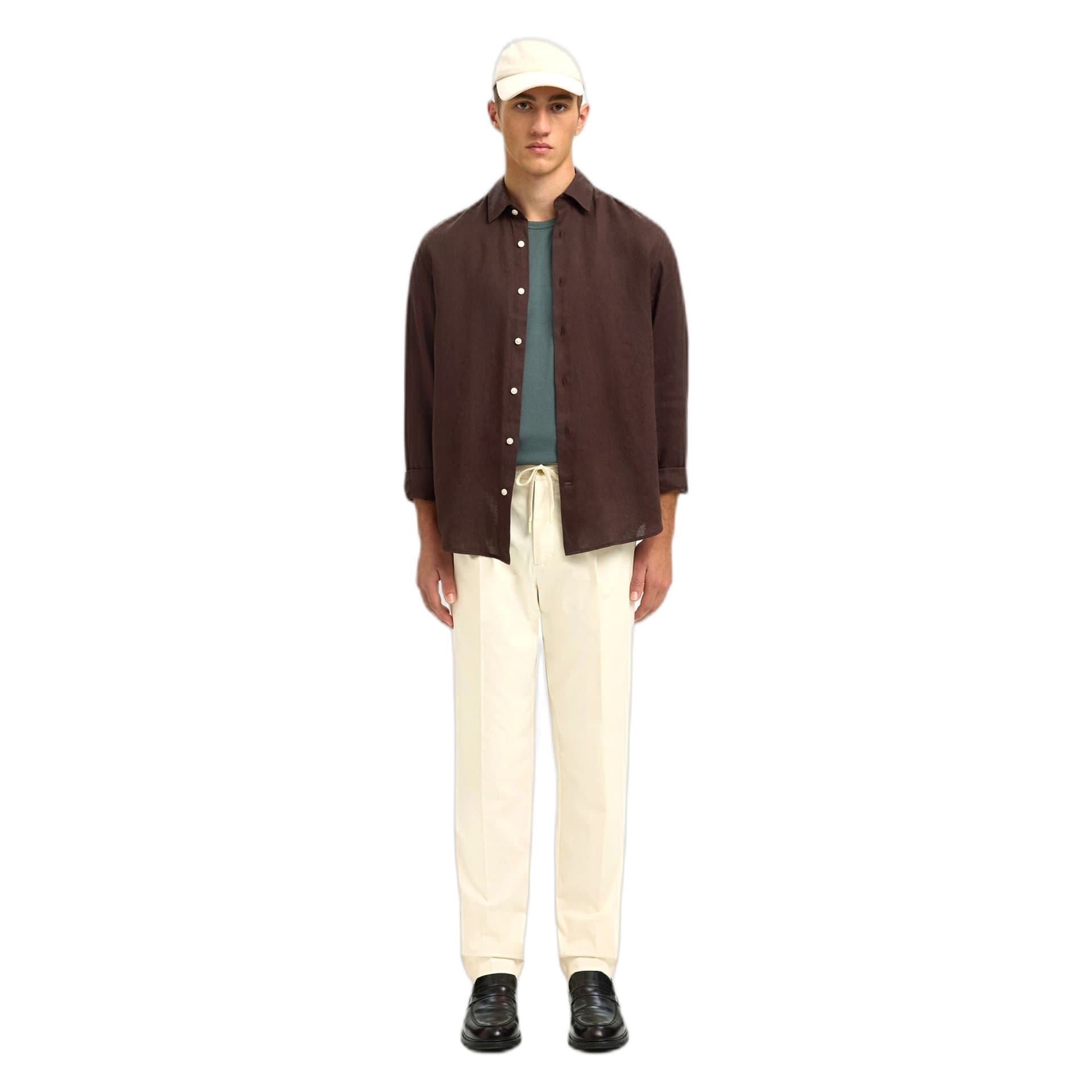 SELECTED HOMME pantaloni selected homme 190 regular tape leroy pleat jari pant - beige - 3