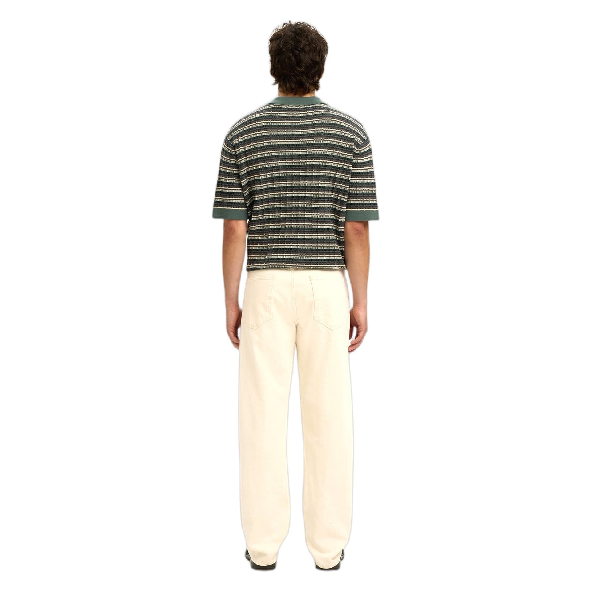 SELECTED HOMME pantaloni selected homme 220 loose ben summer jeans - ecru - 5