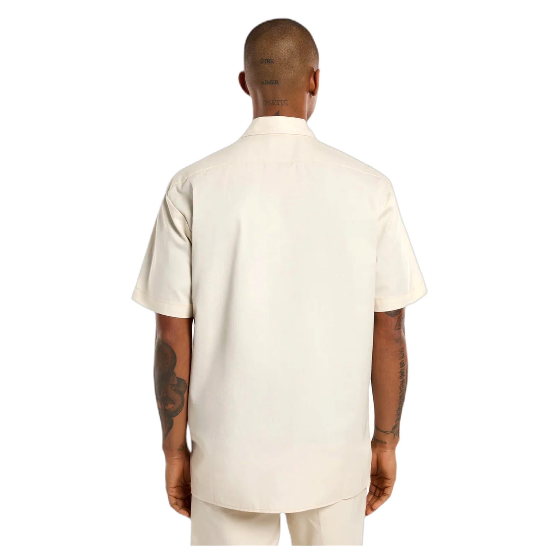 DICKIES camicia dickies 247 gd work shirt ss - stone - 2