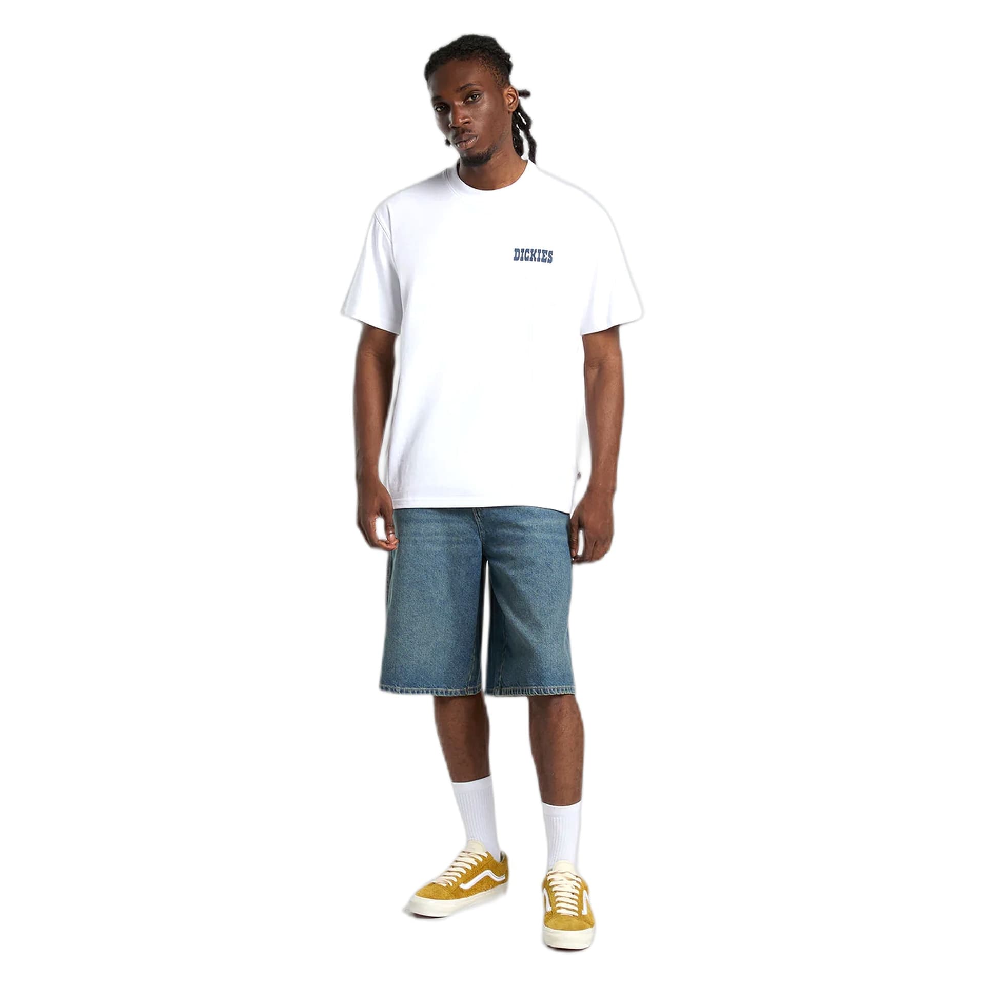 DICKIES bermuda dickies 958 13 inch loose short jeans - khaki tinted blue - 4