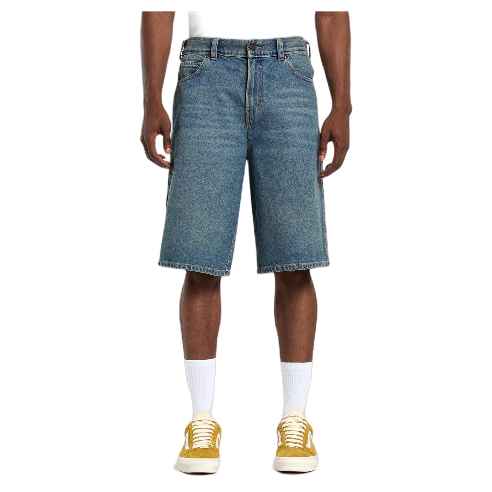 DICKIES bermuda dickies 958 13 inch loose short jeans - khaki tinted blue - 6
