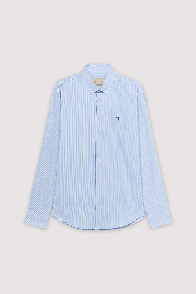 TRUSSARDI camicia a righe uomo blue - 5