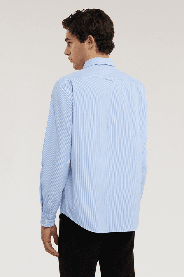 TRUSSARDI camicia a righe uomo blue - 4