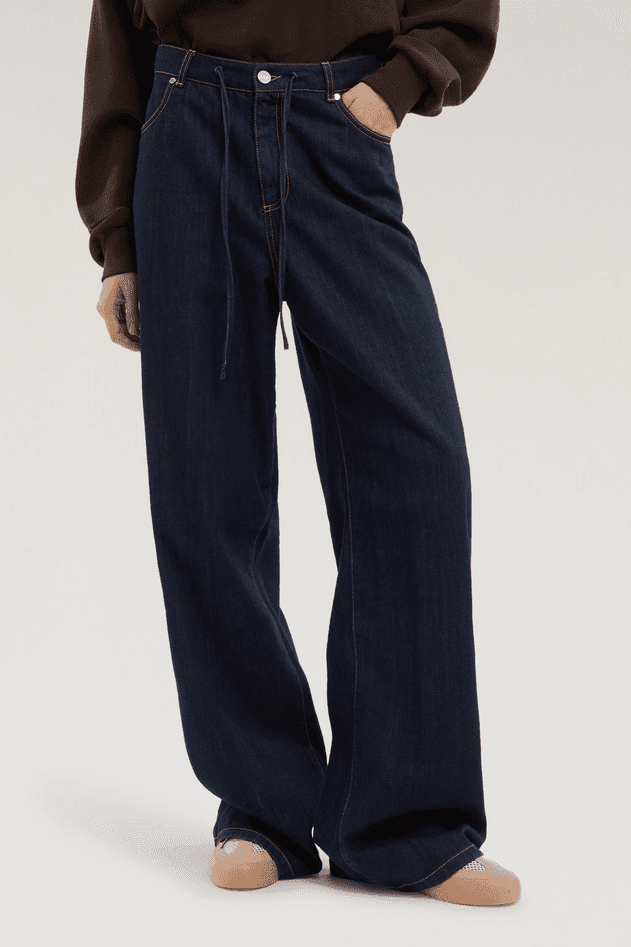 TRUSSARDI jeans wide fit donna blue - 2