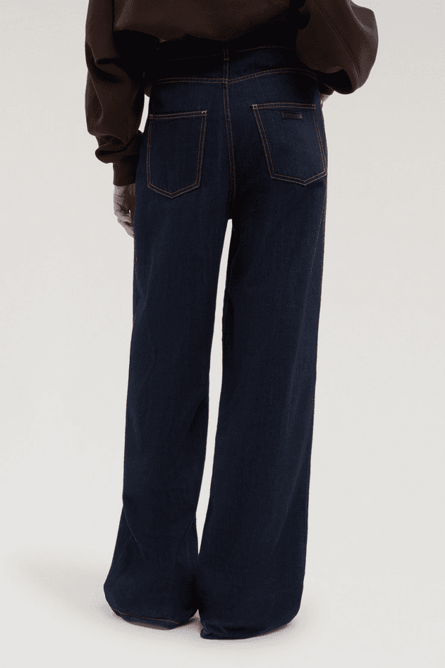 TRUSSARDI jeans wide fit donna blue - 3