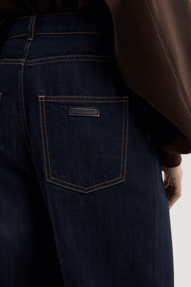 TRUSSARDI jeans wide fit donna blue - 4