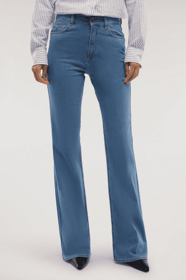 TRUSSARDI jeans a zampa donna blue - 2