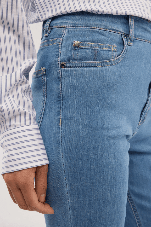 TRUSSARDI jeans a zampa donna blue - 3