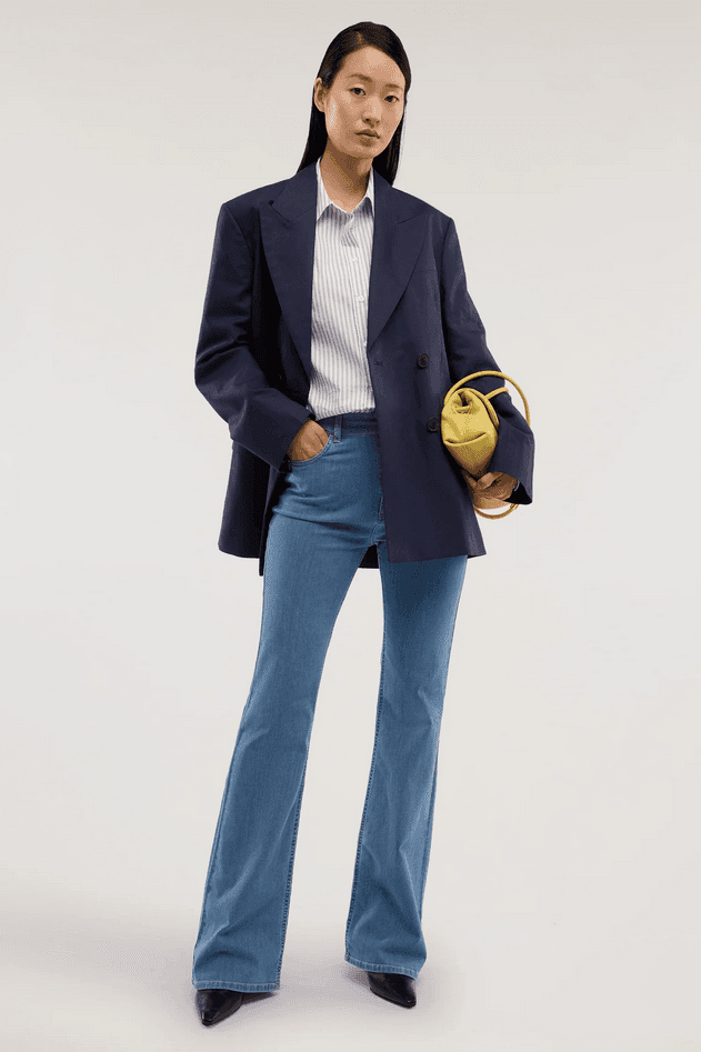 TRUSSARDI jeans a zampa donna blue - 5