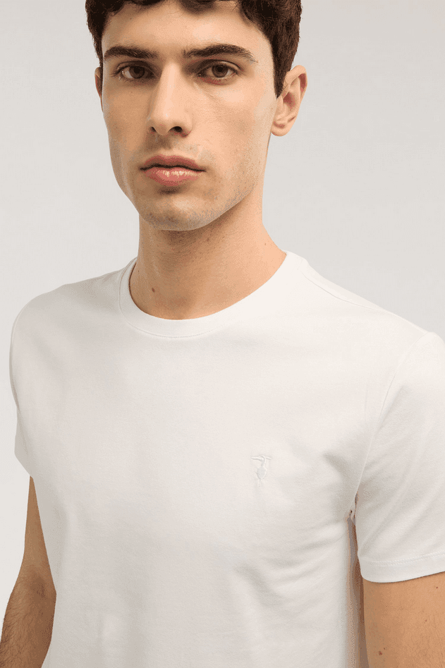 TRUSSARDI t-shirt uomo bianco - 3