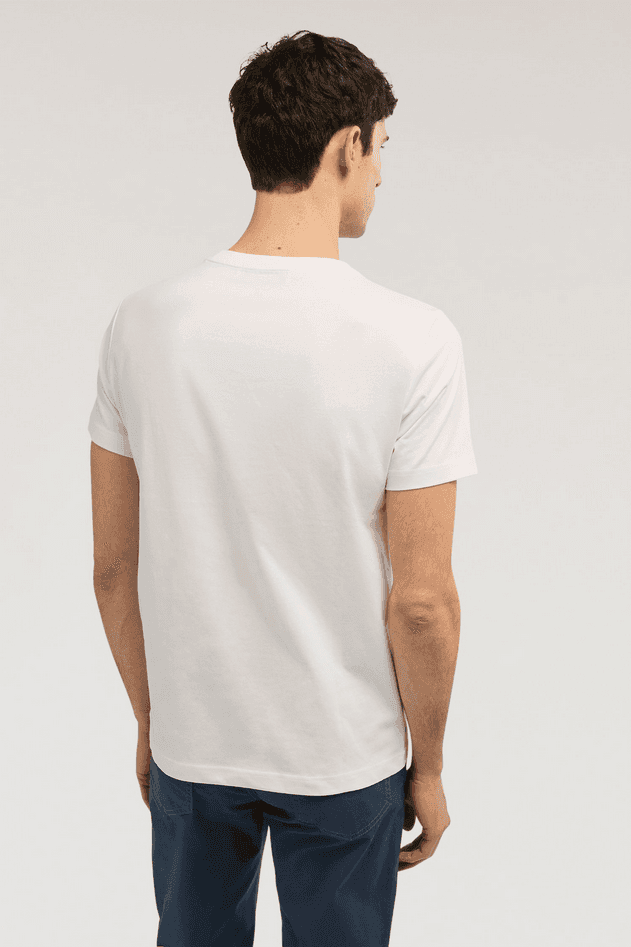 TRUSSARDI t-shirt con stampa uomo bianco - 4