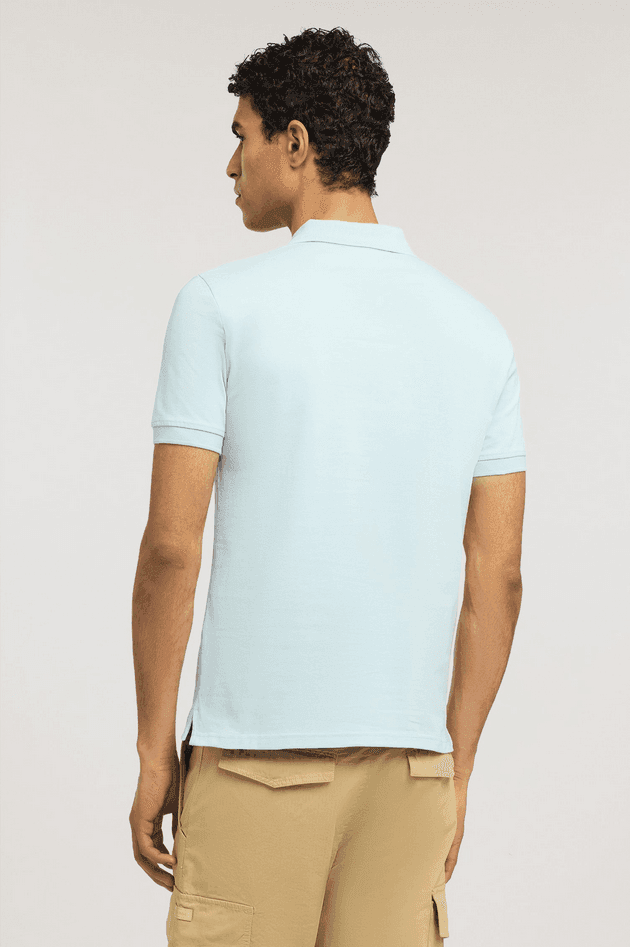 TRUSSARDI polo slim fit uomo light blue - 4