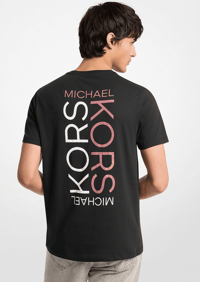 MICHAEL KORS t-shirt con stampa uomo nero - 2