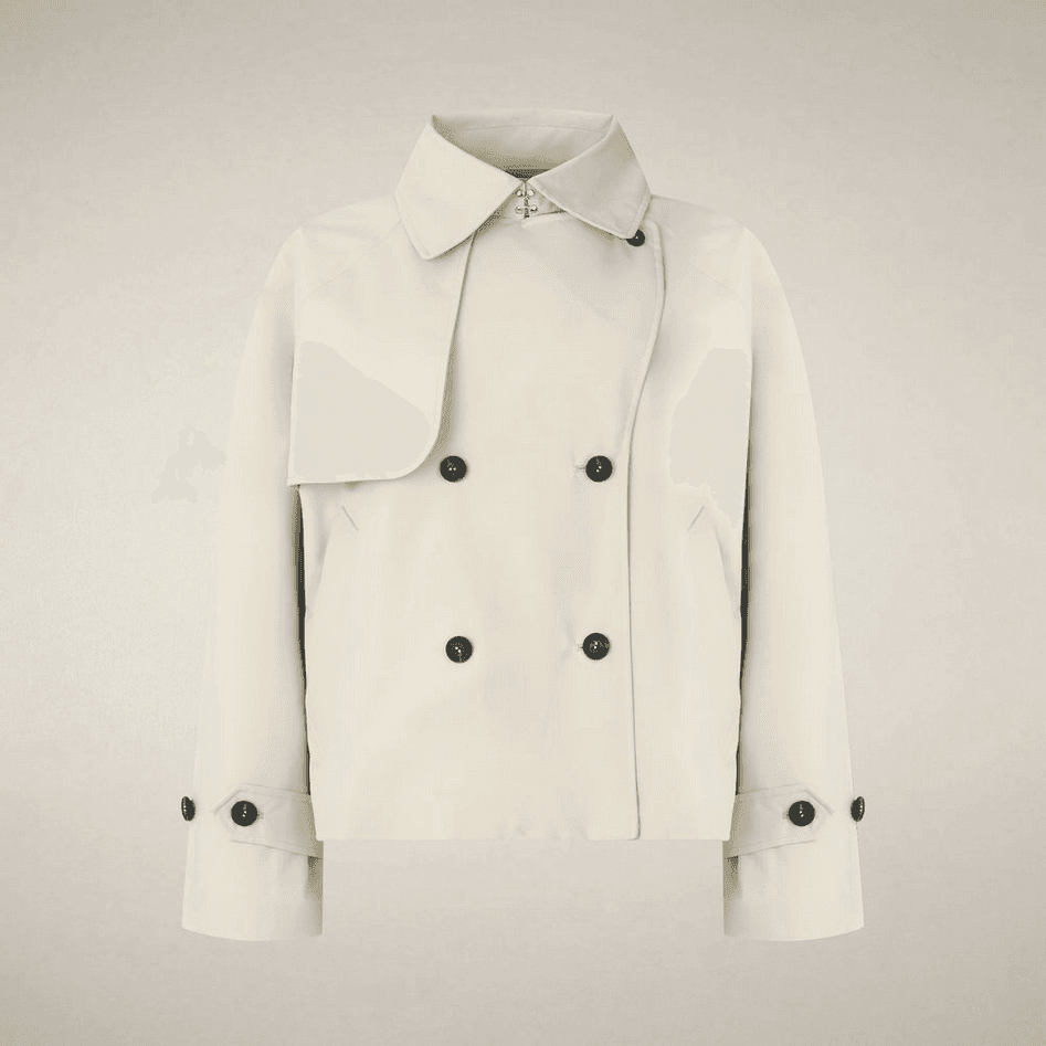 SAVE THE DUCK giubbino impermeabile donna beige