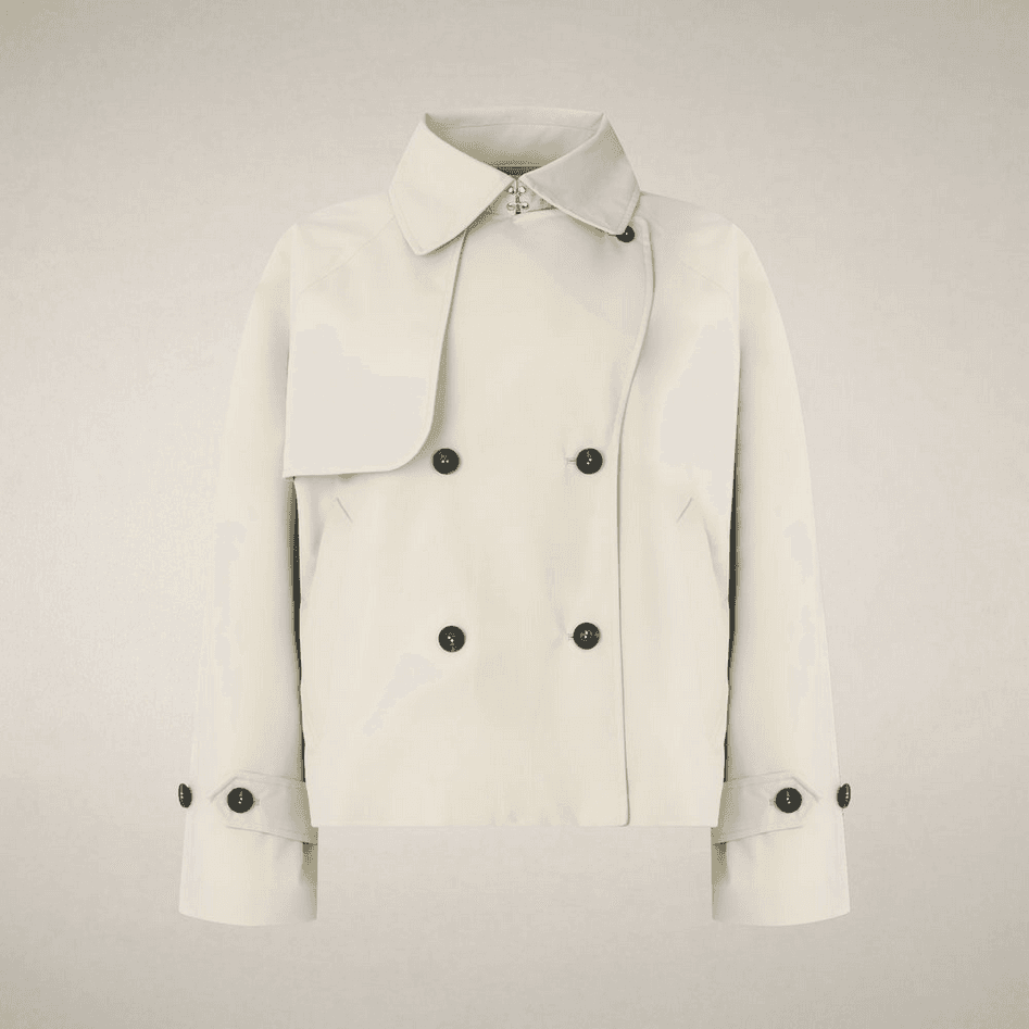 SAVE THE DUCK giubbino impermeabile donna beige - 6