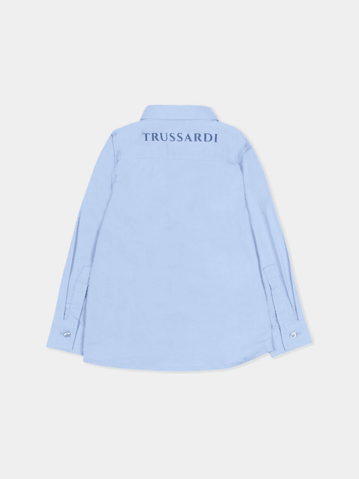 TRUSSARDI camicia bambino blue - 2