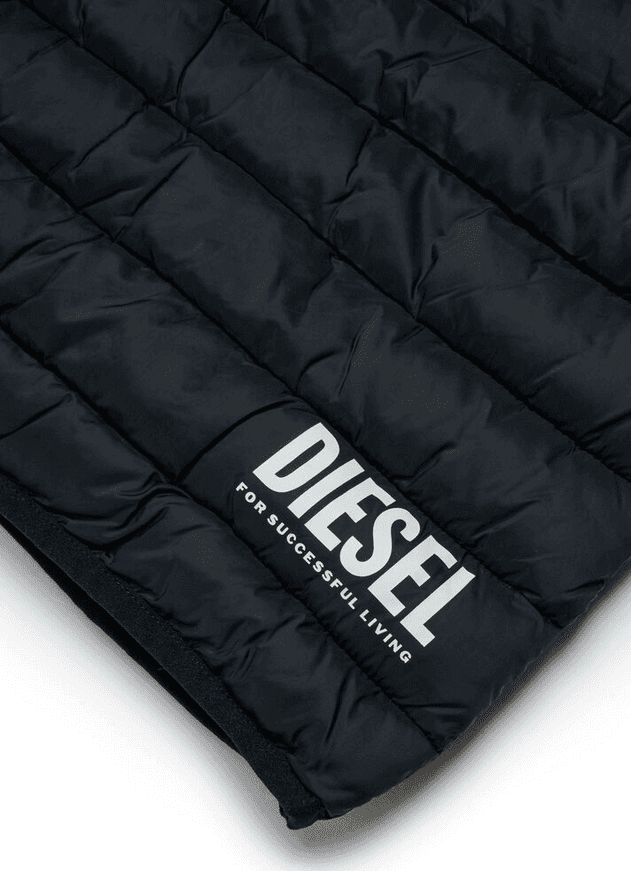 DIESEL gilet con cappuccio uomo nero - 3