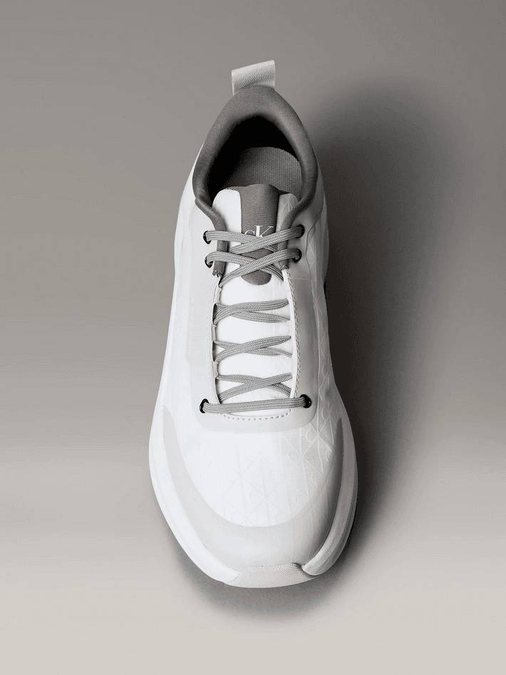 calvin klein sneakers uomo bianco-grigio - 3