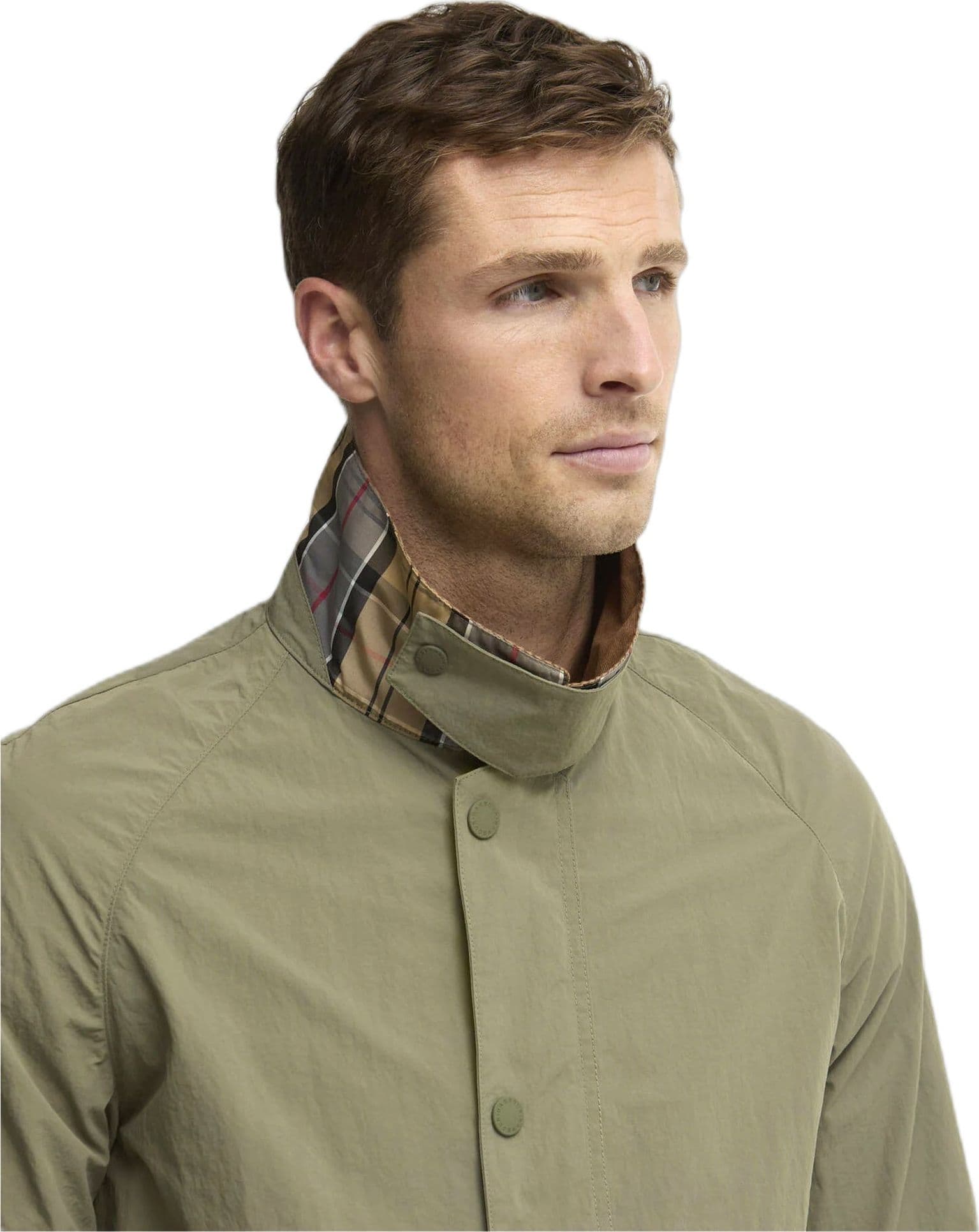 BARBOUR giacca barbour tracker showerproof jacket - dusty olive - 3