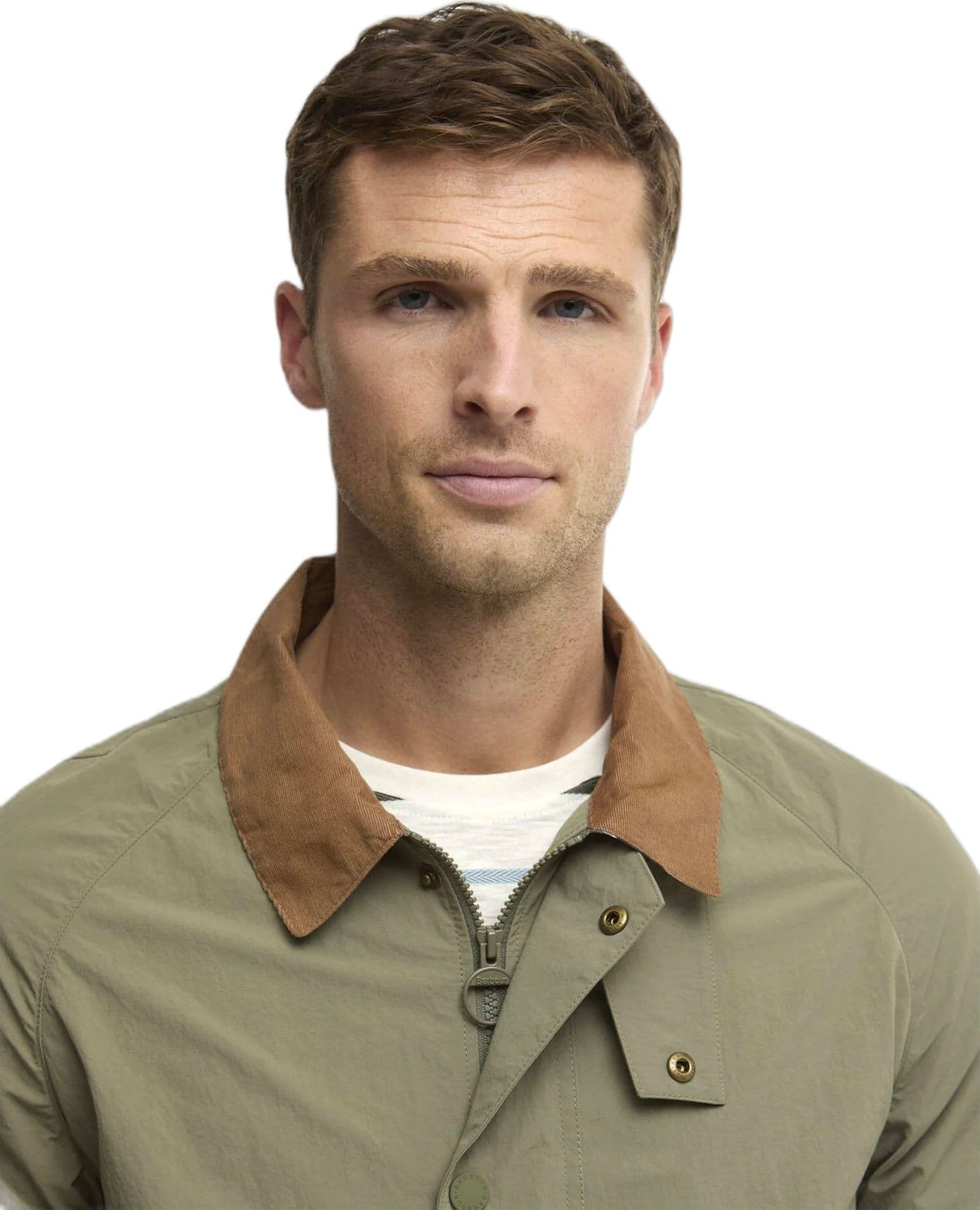 BARBOUR giacca barbour tracker showerproof jacket - dusty olive - 4