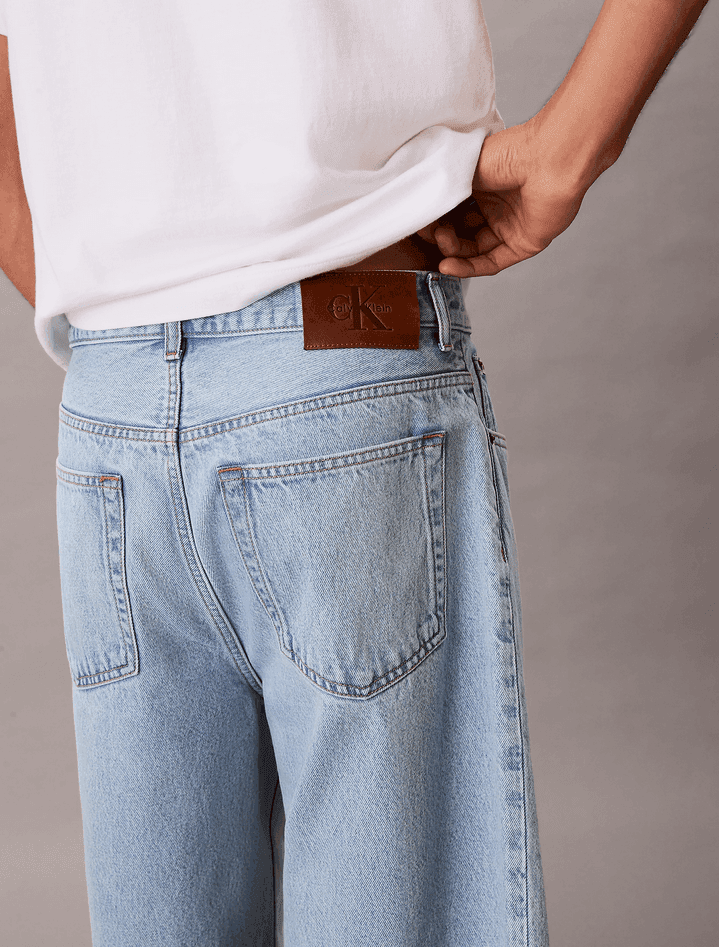calvin klein shorts in jeans uomo blue - 6