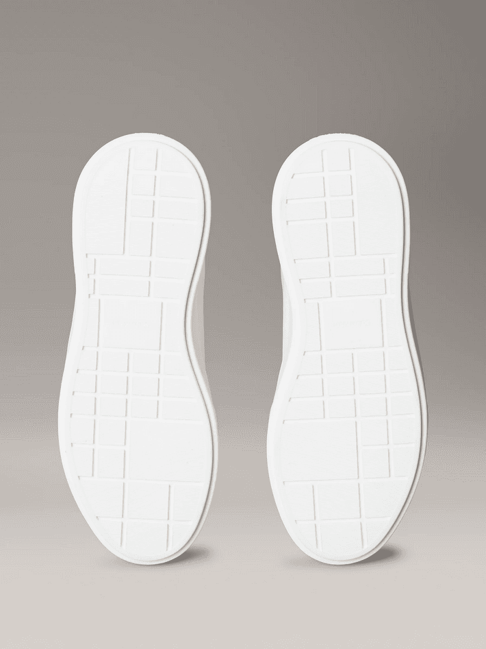 calvin klein sneakers in pelle donna bianco-rosa - 6