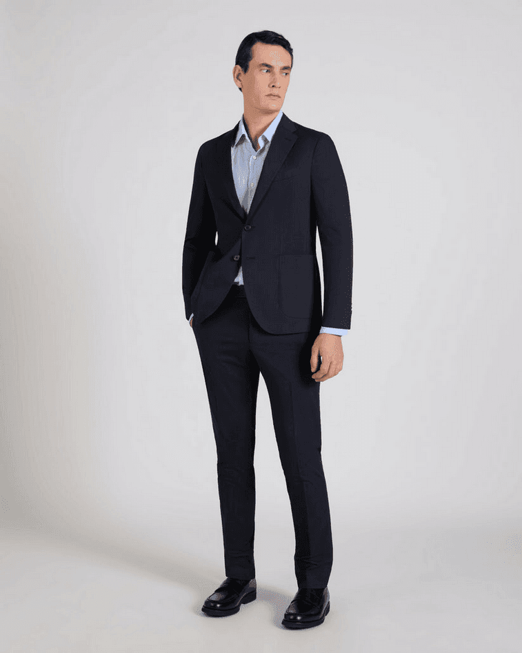 Incotex pantalone uomo blu scuro - 8