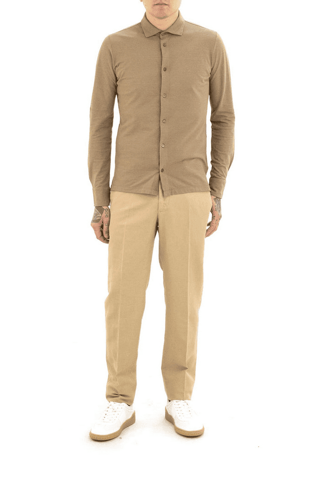 Zanone camicia uomo beige - 2