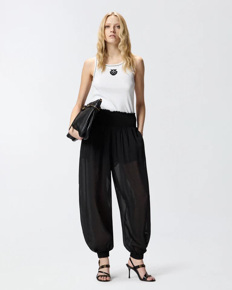 Pinko PINKO  BORE PANTALONE VOILE VISCOSA  SS26 - 7