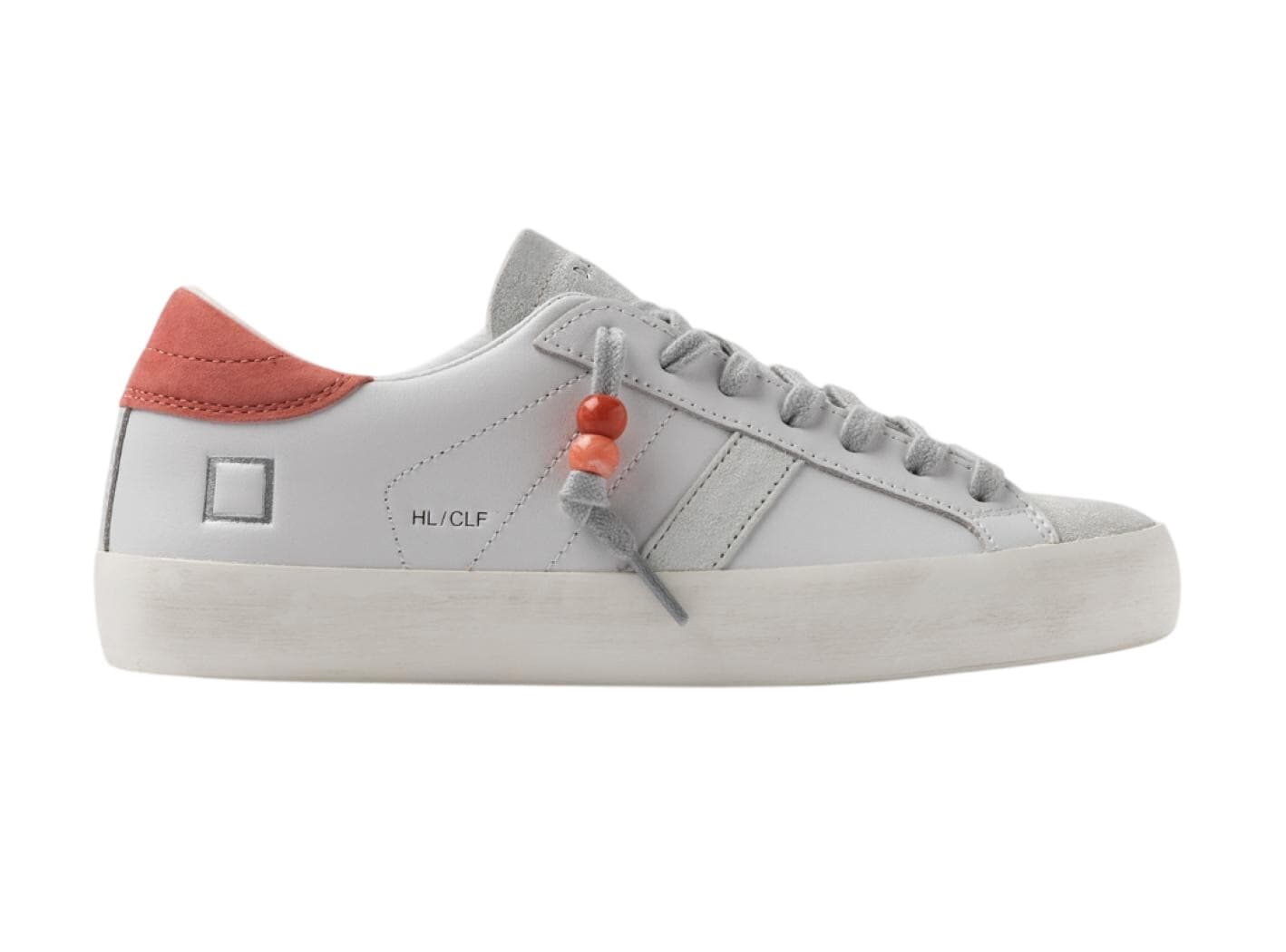 D.A.T.E. Sneaker Donna DATE modello Hill low calf Coral - 3