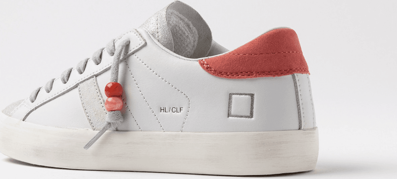 D.A.T.E. Sneaker Donna DATE modello Hill low calf Coral - 2