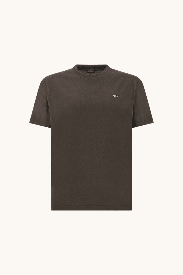 Paul&amp;Shark t-shirt in cotone jersey uomo marrone - 3