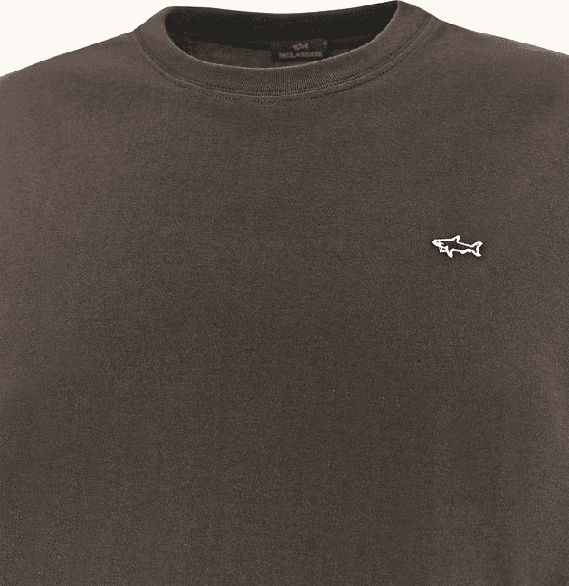 Paul&amp;Shark t-shirt in cotone jersey uomo marrone - 2